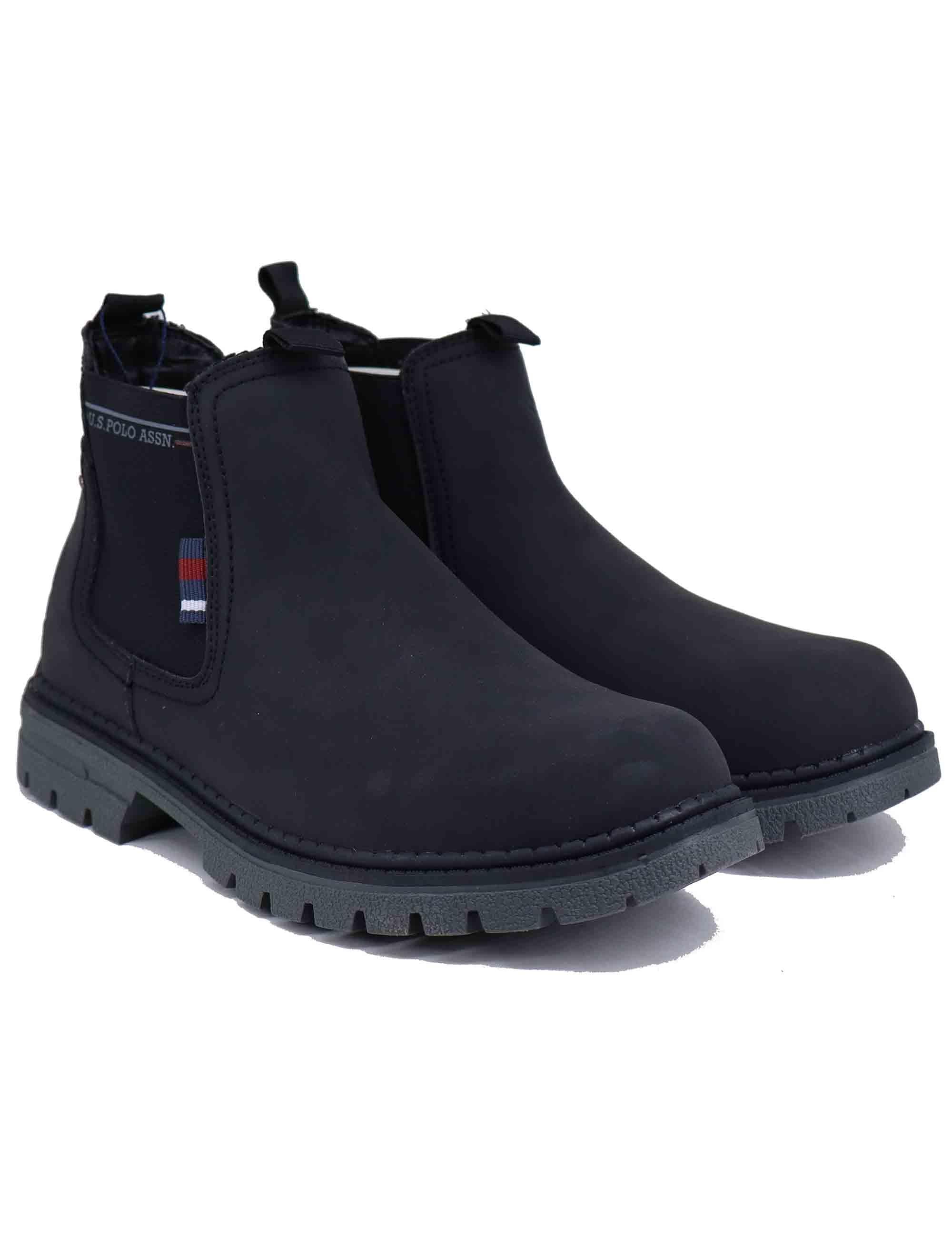 Stivaletti beatles uomo in eco pelle nera OHIO003M DY1 U.S. Polo Assn. 
