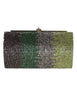Clutch femme en strass vert avec bandoulière - Modèle ACA0199 GREEN