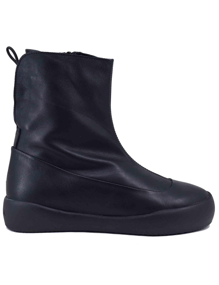 Stivaletti sneakers donna in pelle nera KEEPS 001 Andia Fora 