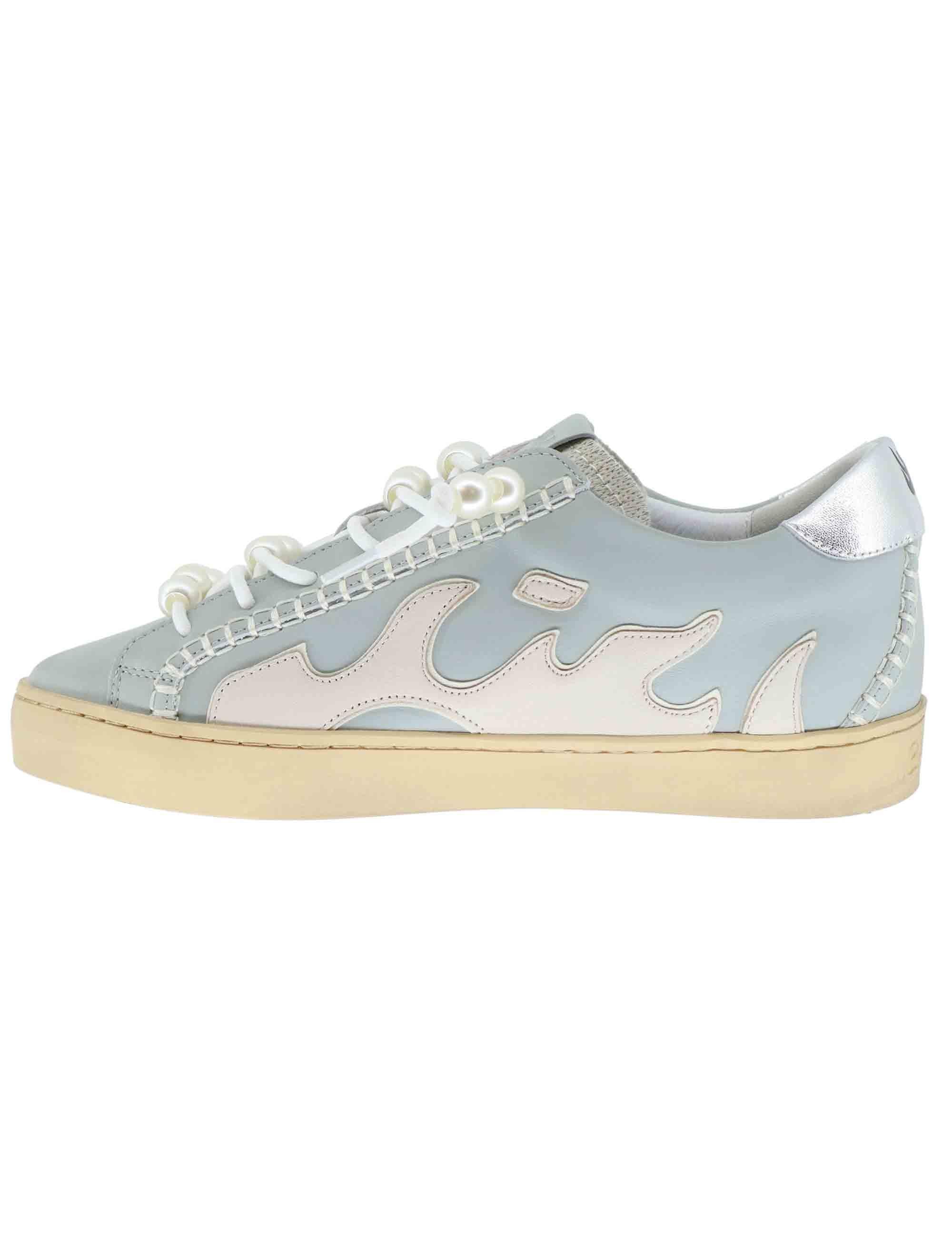 Sneakers donna Gamin in pelle celeste 100142GM 002 Bibi Lou 