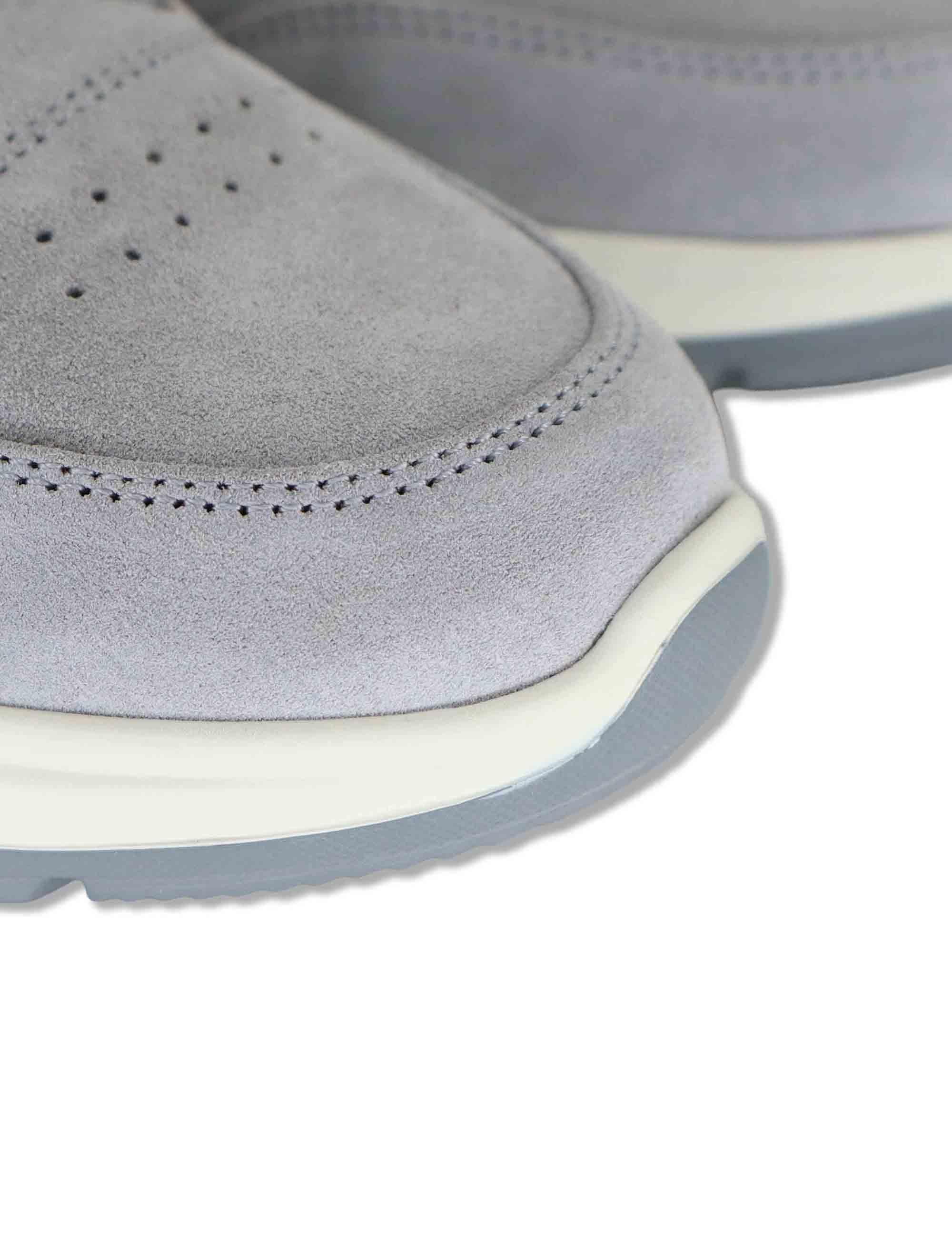 Sneakers donna in camoscio grigio con suola in gomma ammortizzata SP60041 018 Spatarella 