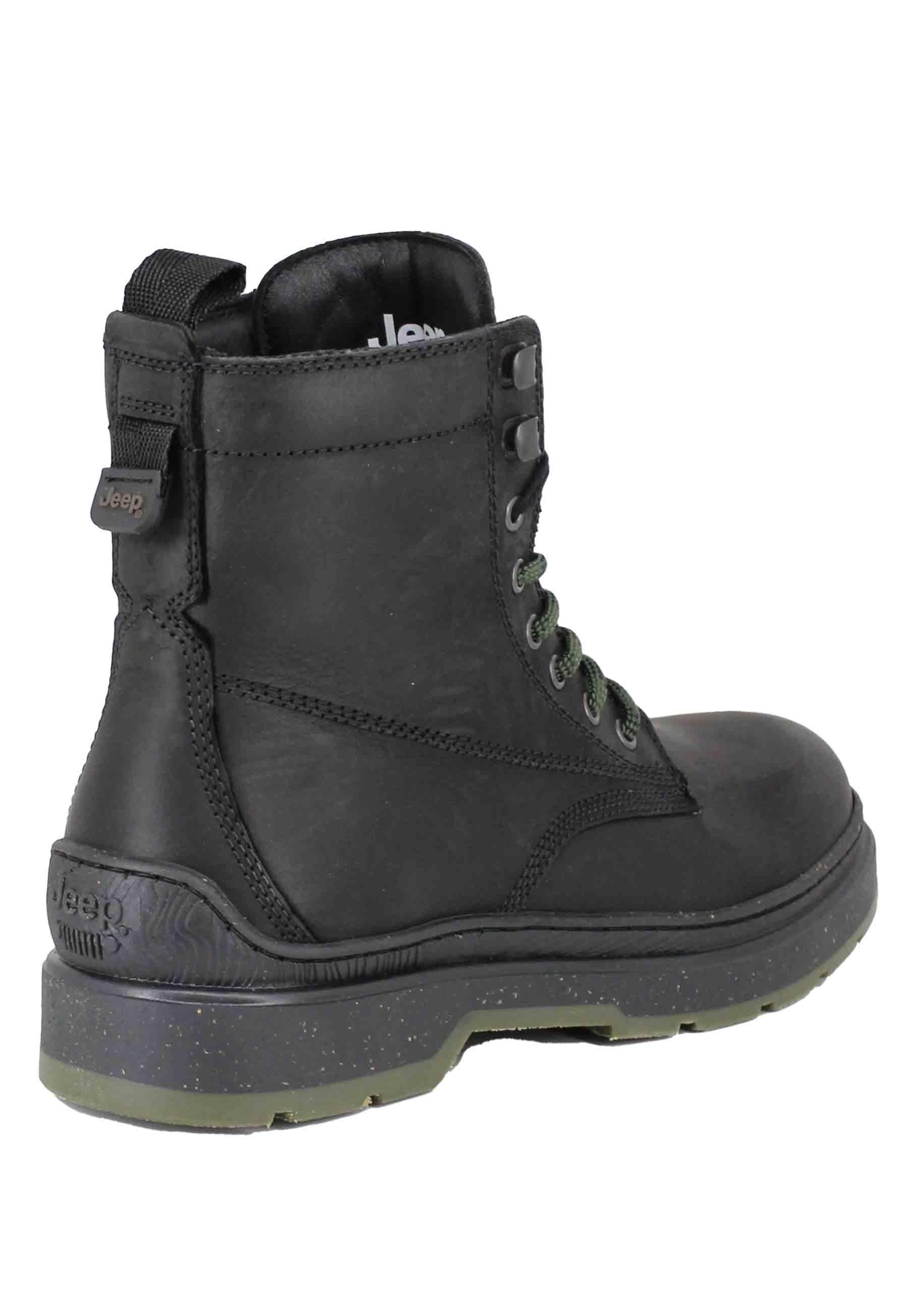 Stivaletti anfibi uomo in pelle vintage nera Red Rock Boot JM32182A 062 Jeep 