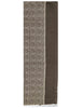 Women's Printed Taupe Wool Scarves 61260003 0011