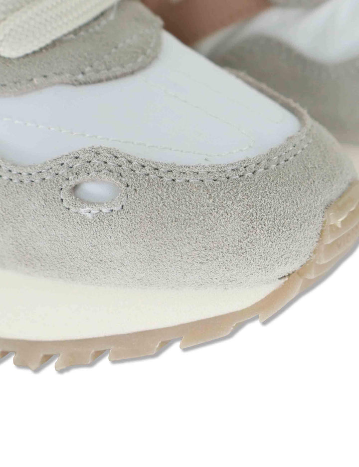 Sneakers donna Viento in nylon e camoscio bianco con logo rosa 1157106 497_Cuarzo Victoria 