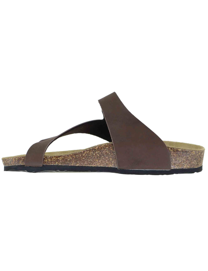 Sandali infradito uomo in pelle marrone GS9904 014 Gold Star 