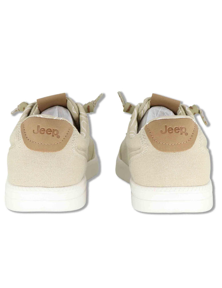 Sneakers uomo Jeepster in canvas beige con suola leggera JM61060A 023 Jeep 
