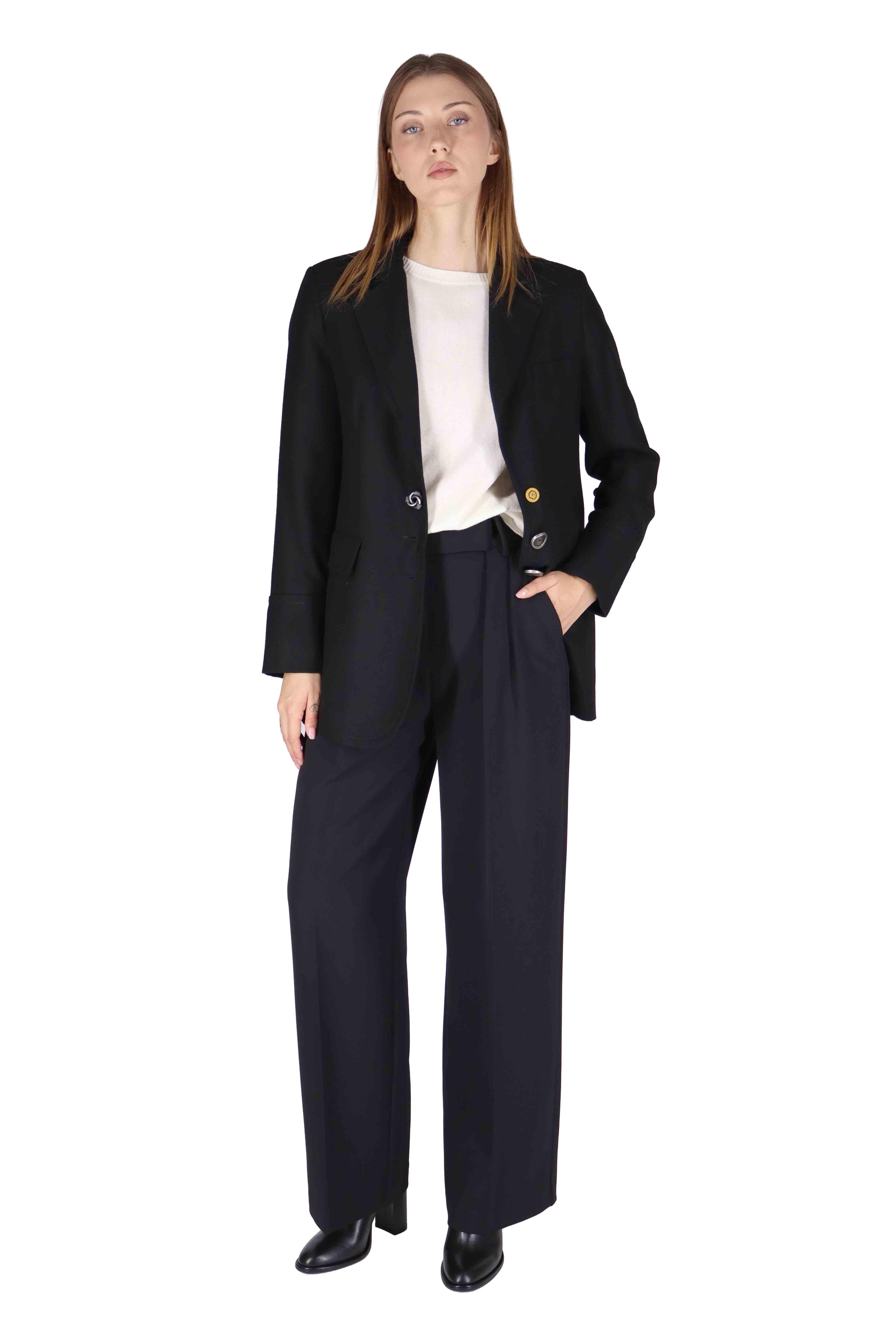 Giacche monopetto donna Tailored in Wool in lana nero JD647120294 20000 Maliparmi 