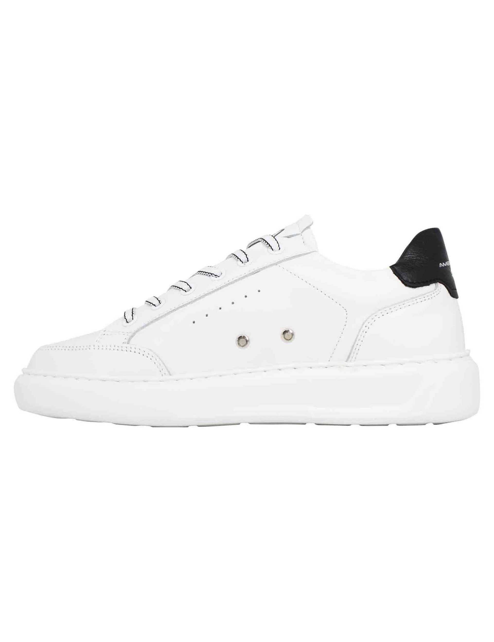 Sneakers uomo Kit in pelle bianca 12861 4838 Ambitious 