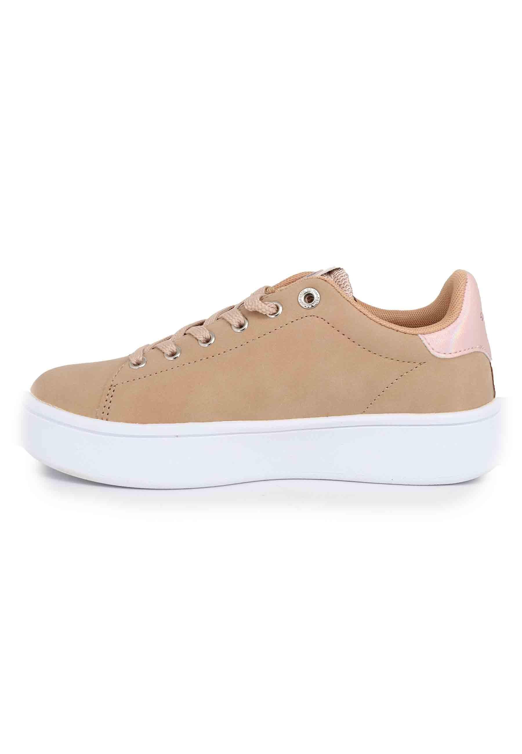 Sneakers donna in ecopelle nude MARAYA001B NUD001 U.S. Polo Assn. 