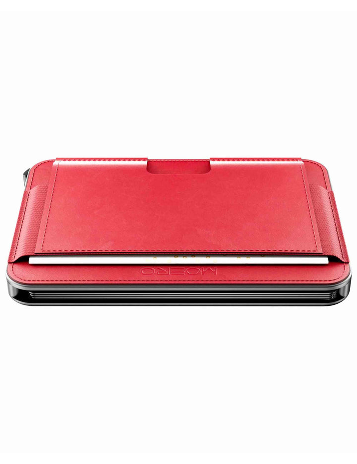 Portafogli in pelle rossa con calamita M2 HDPE RED Moero 