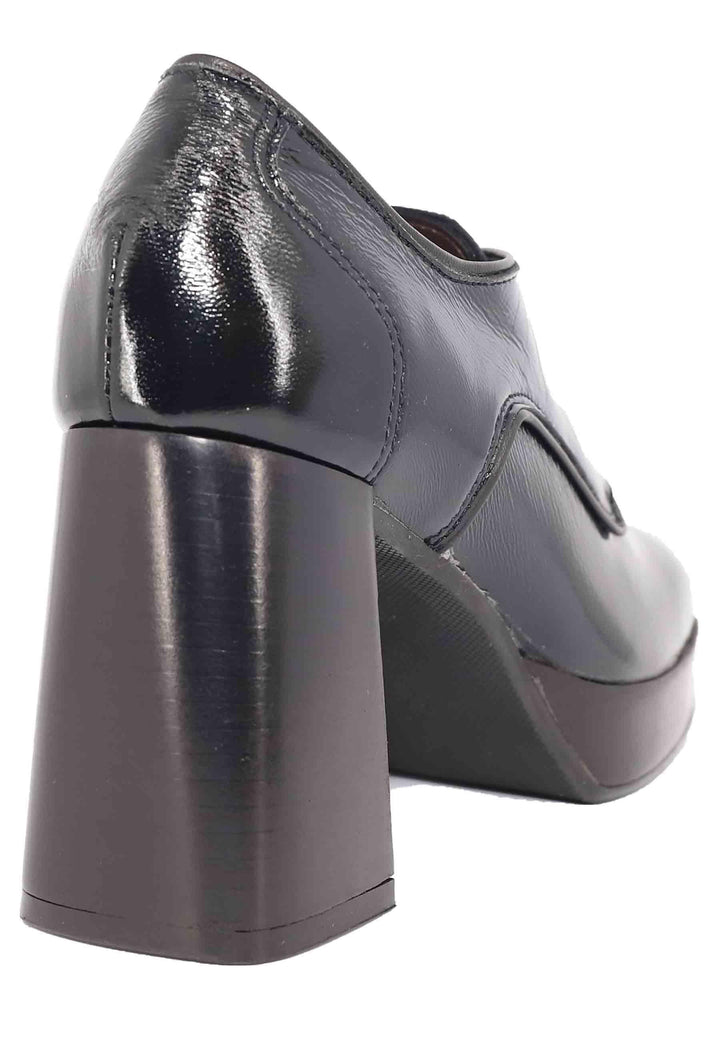 Stringate donna in vernice nera con tacco alto e plateau AL1700 4 L'Arianna 