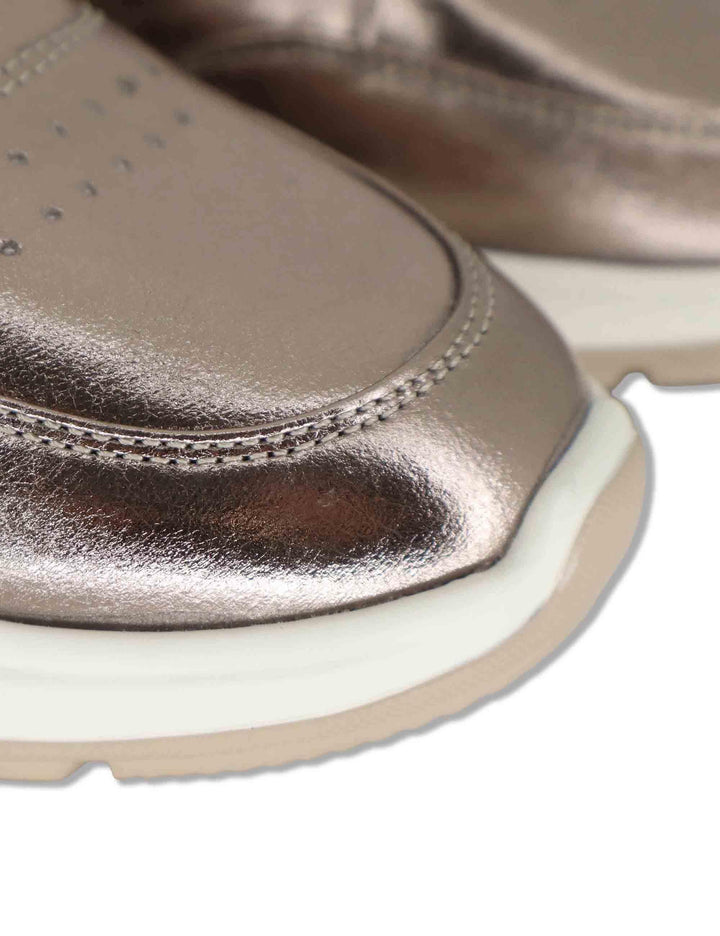 Sneakers donna in pelle laminata rosa con suola in gomma ammortizzata SP60041 023 Spatarella 