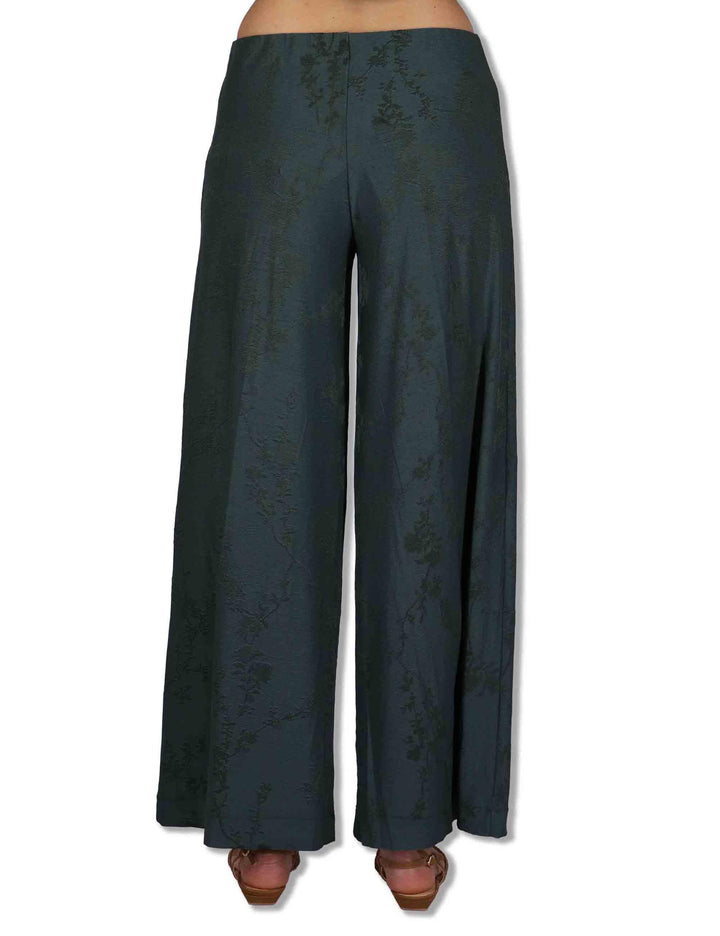 Pantaloni donna Soft Trousers in viscosa stretch verde JFAPN0001-F1021-1263 7018 Justmine 