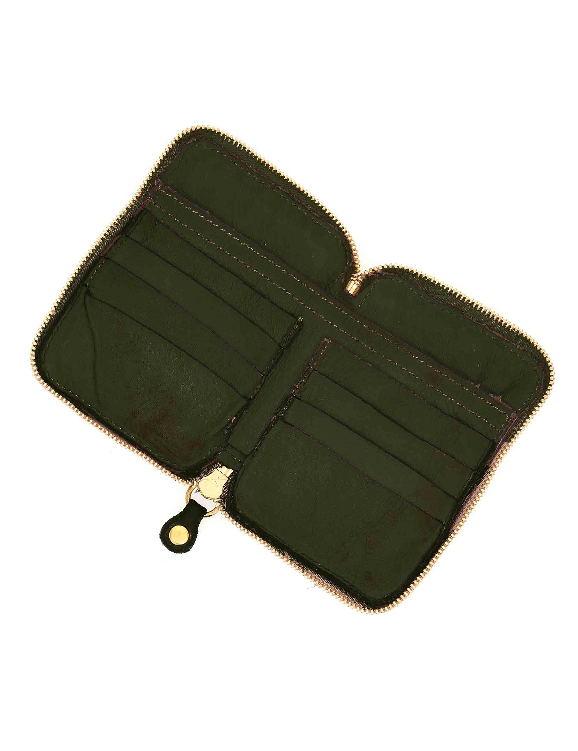 Portafogli donna Nina in pelle verde L009490ND C2559 Caterina Lucchi 