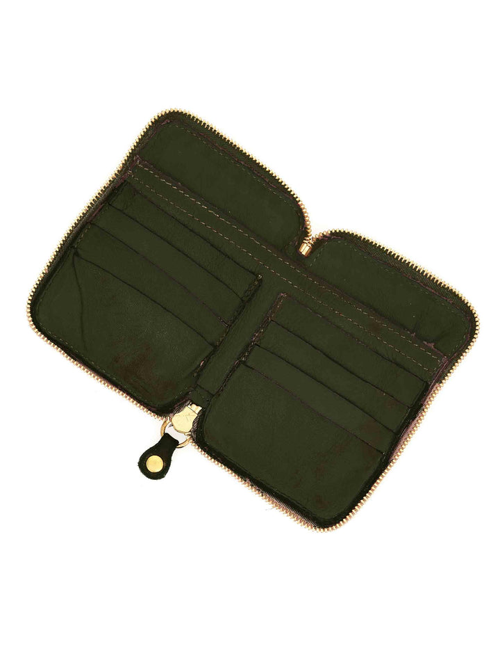 Portafogli donna Nina in pelle verde L009490ND C2559 Caterina Lucchi 