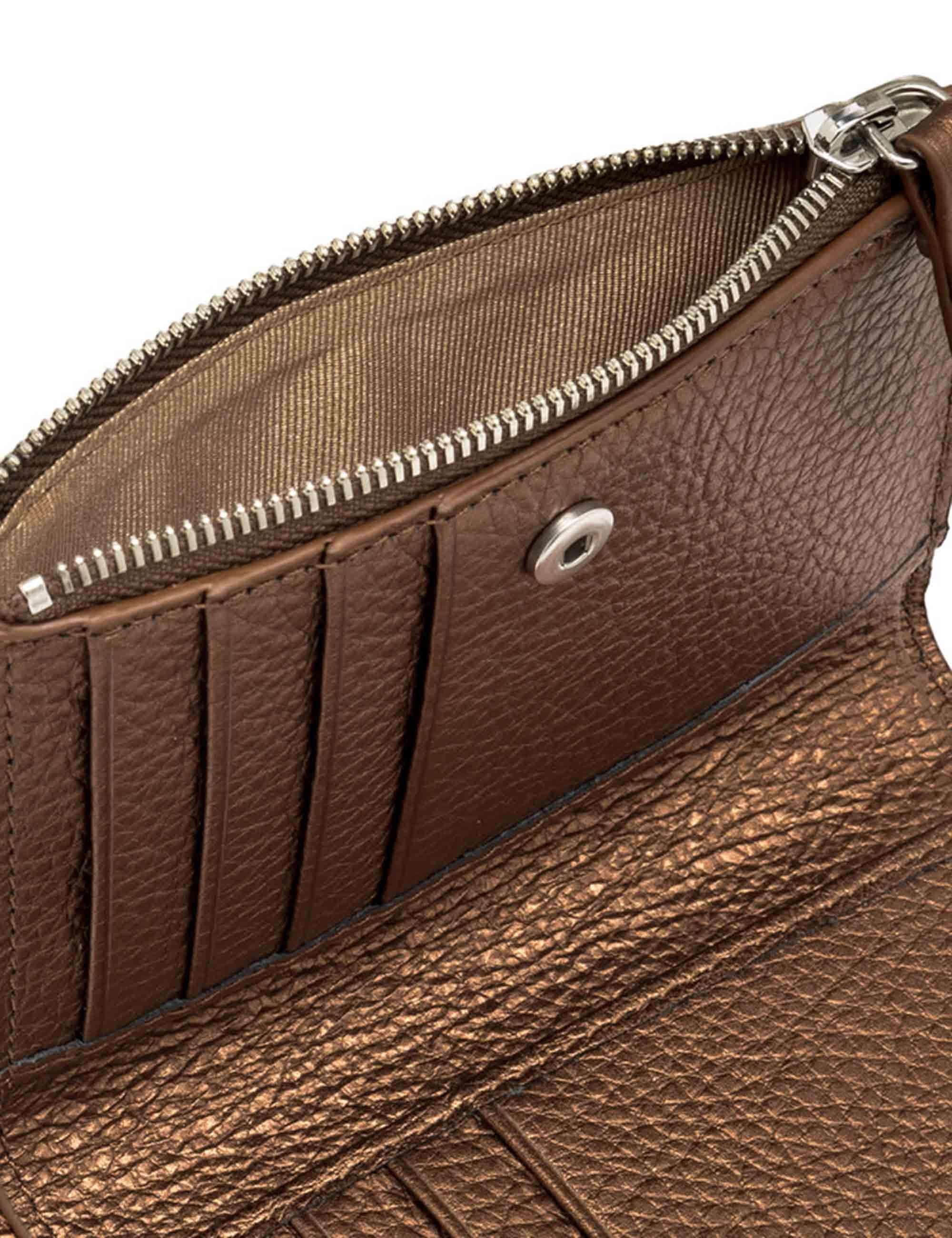 Portafogli donna Wallets Dollaro in pelle bronzo PF6003 14167 GRNLM Gianni Chiarini 