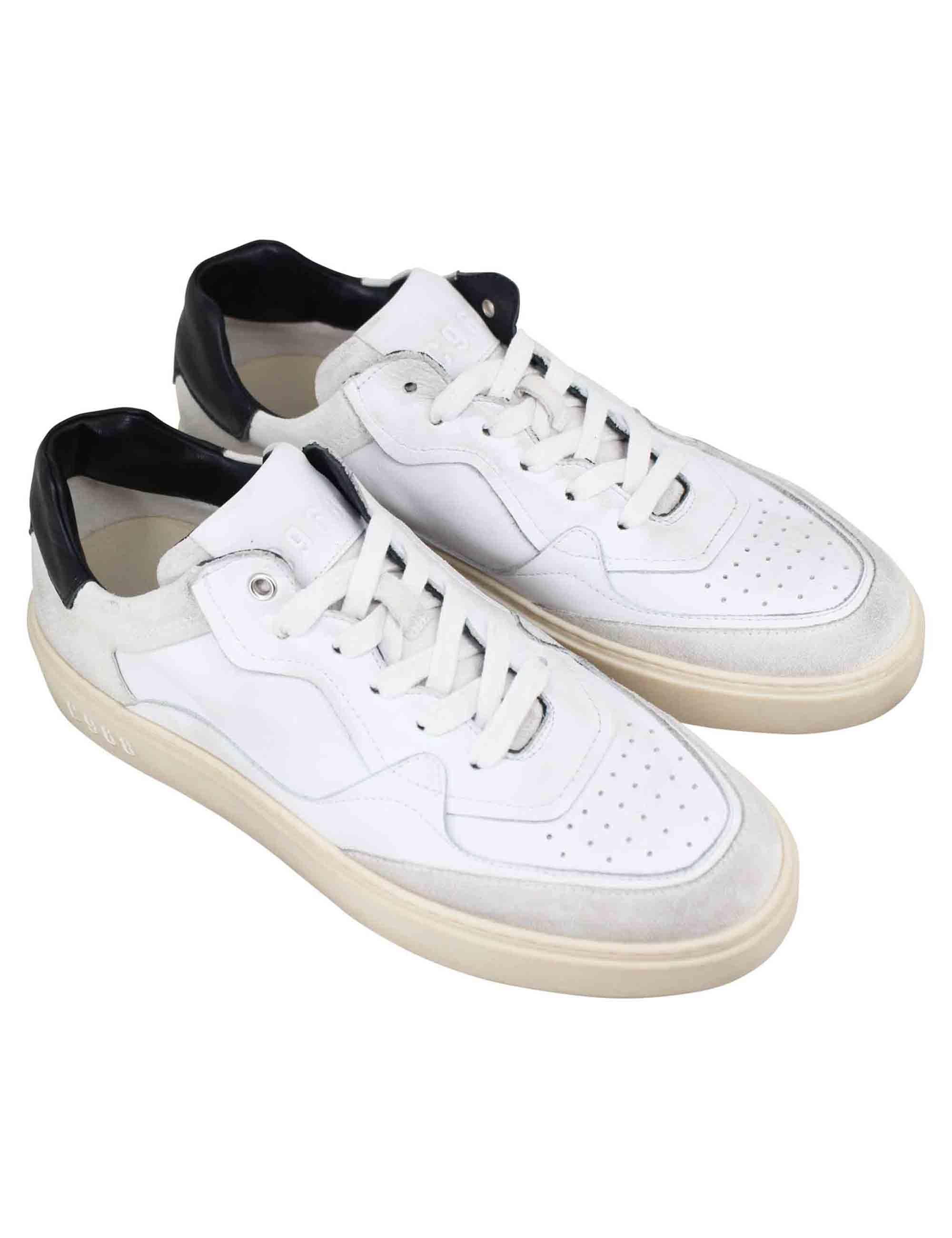 Sneakers uomo in pelle bianca JAMES 101 Corvari C968 