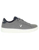 Sneakers in pelle grigia logo laterale Uomo KALEB004 124