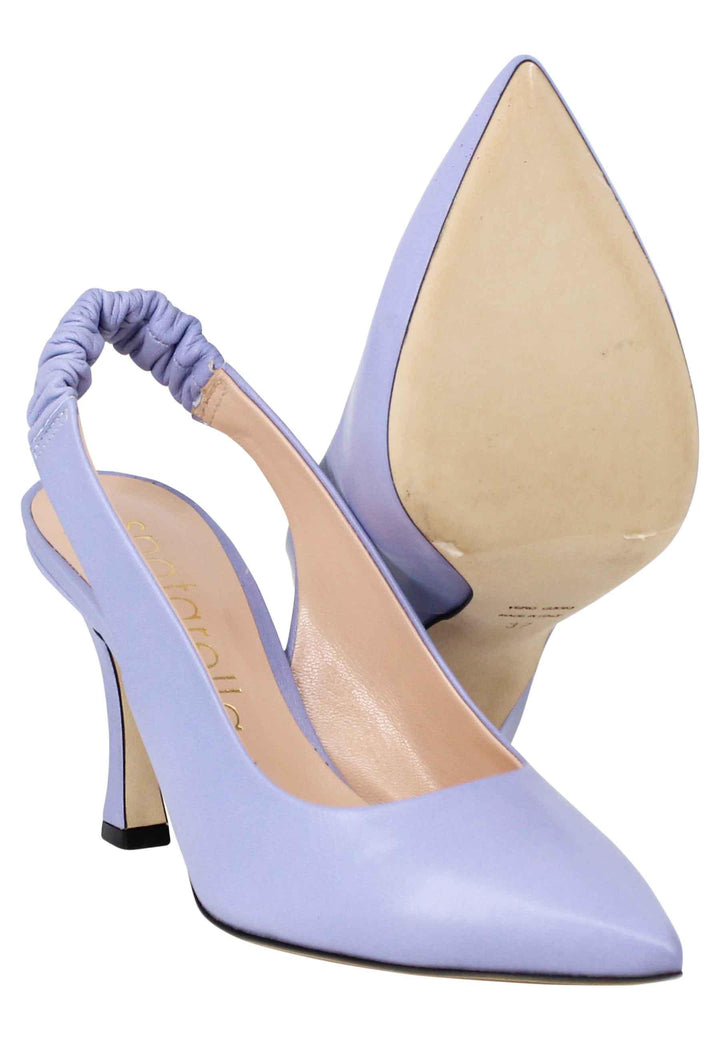 Decollete slingback donna in pelle glicine con tacco alto SP1604 036 Spatarella 