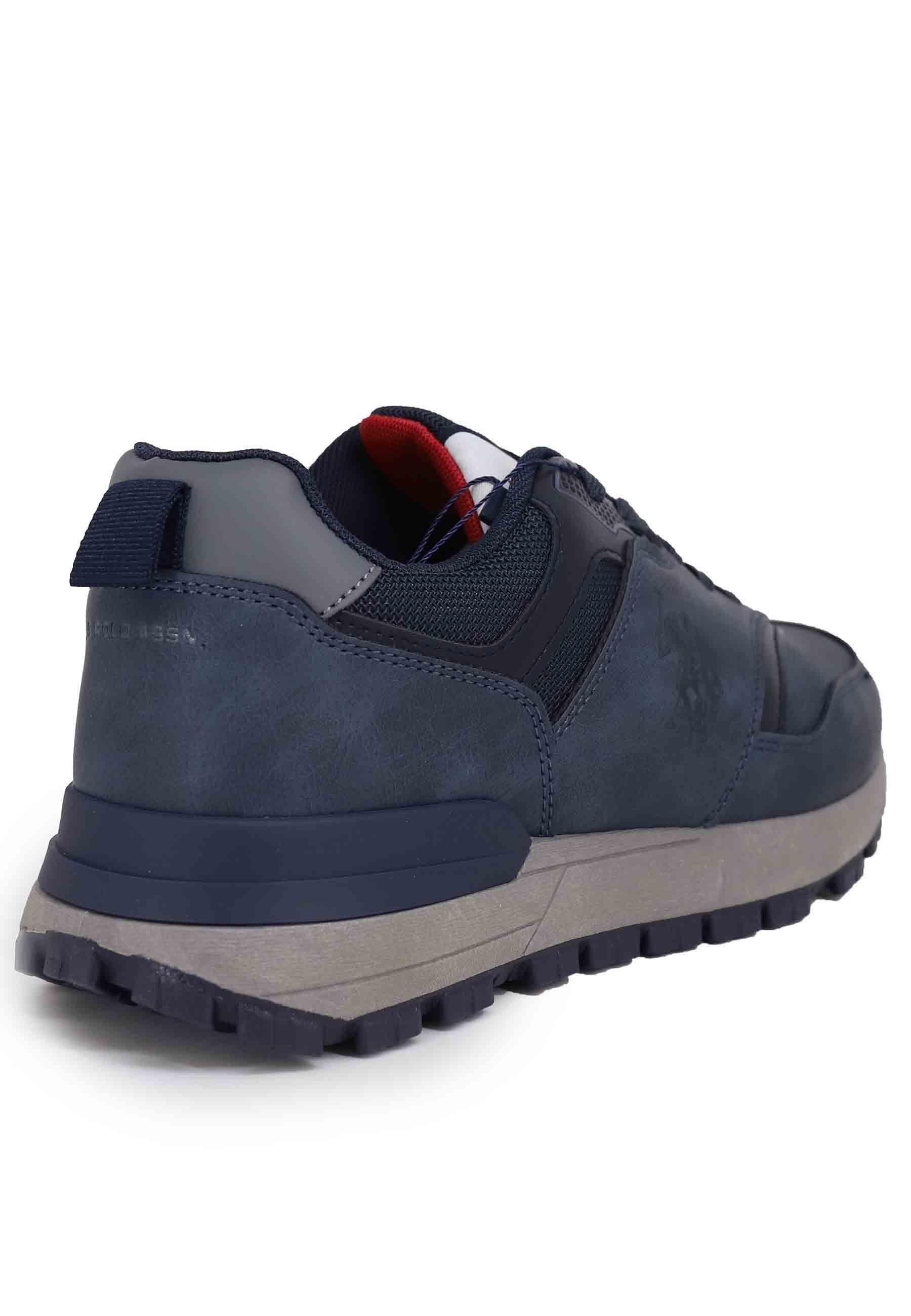 Sneakers uomo in eco pelle blu STORMY001 DBL001 U.S. Polo Assn. 