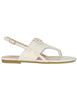 Slingback infradito in pelle off white tacco basso Donna SANDY 10 MILK