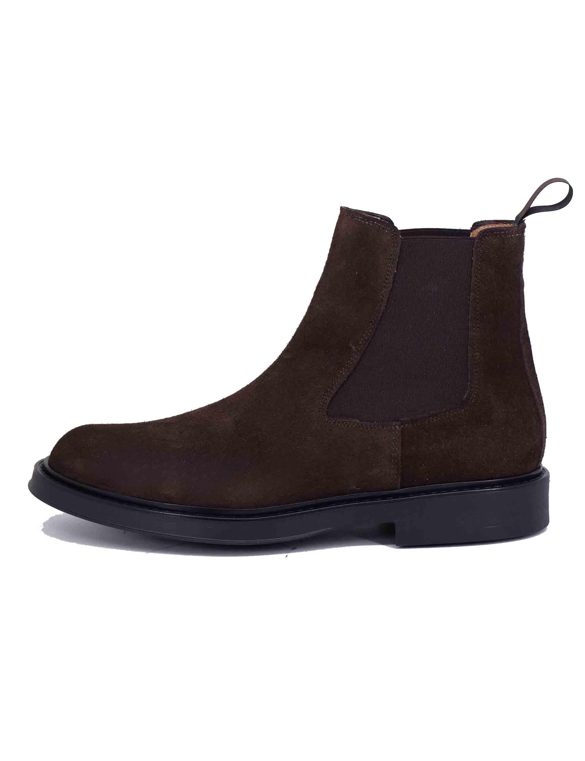 Stivaletti uomo in camoscio marrone con suola in gomma SP2320 C014 Spatarella 