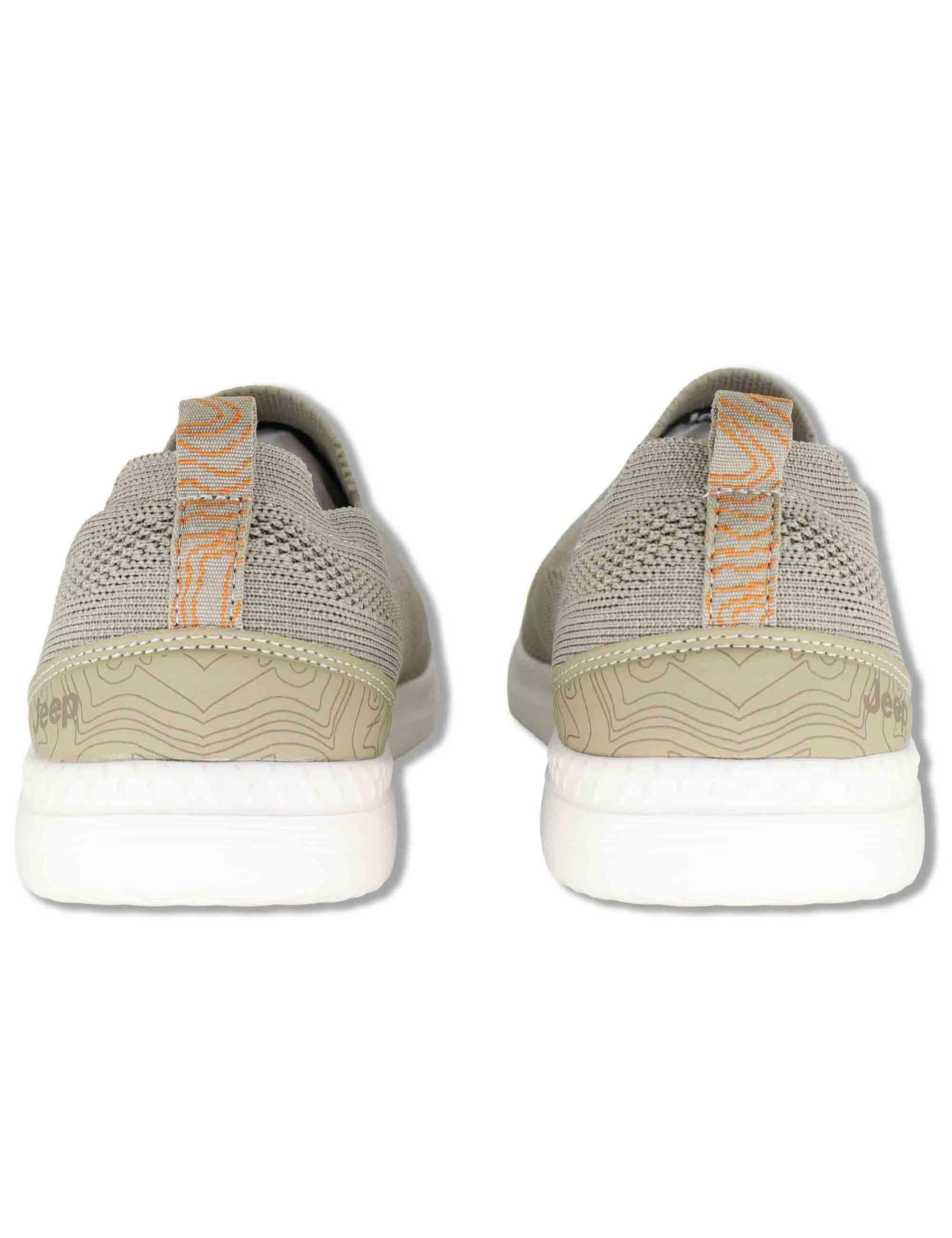 Mocassini uomo Karoo Slip On in tessuto stone washed beige JM61080A 025 Jeep 