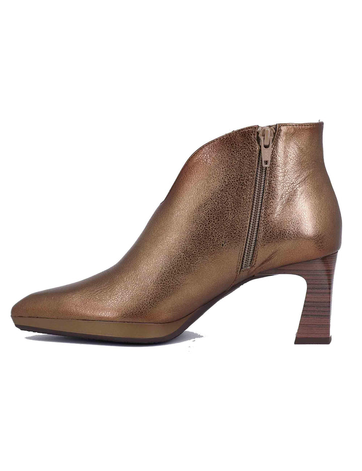 Stivaletti ankle boots donna in pelle bronzo HI243576 C001 Hispanitas 