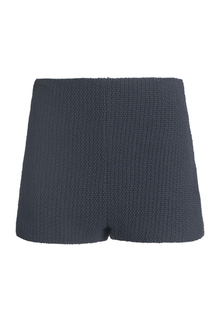 Shorts donna a culotte in tessuto elasticizzato grigio THE VOGUE JUTA 001 Nineminutes 