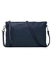 Hermy women's clutch bag in blue leather