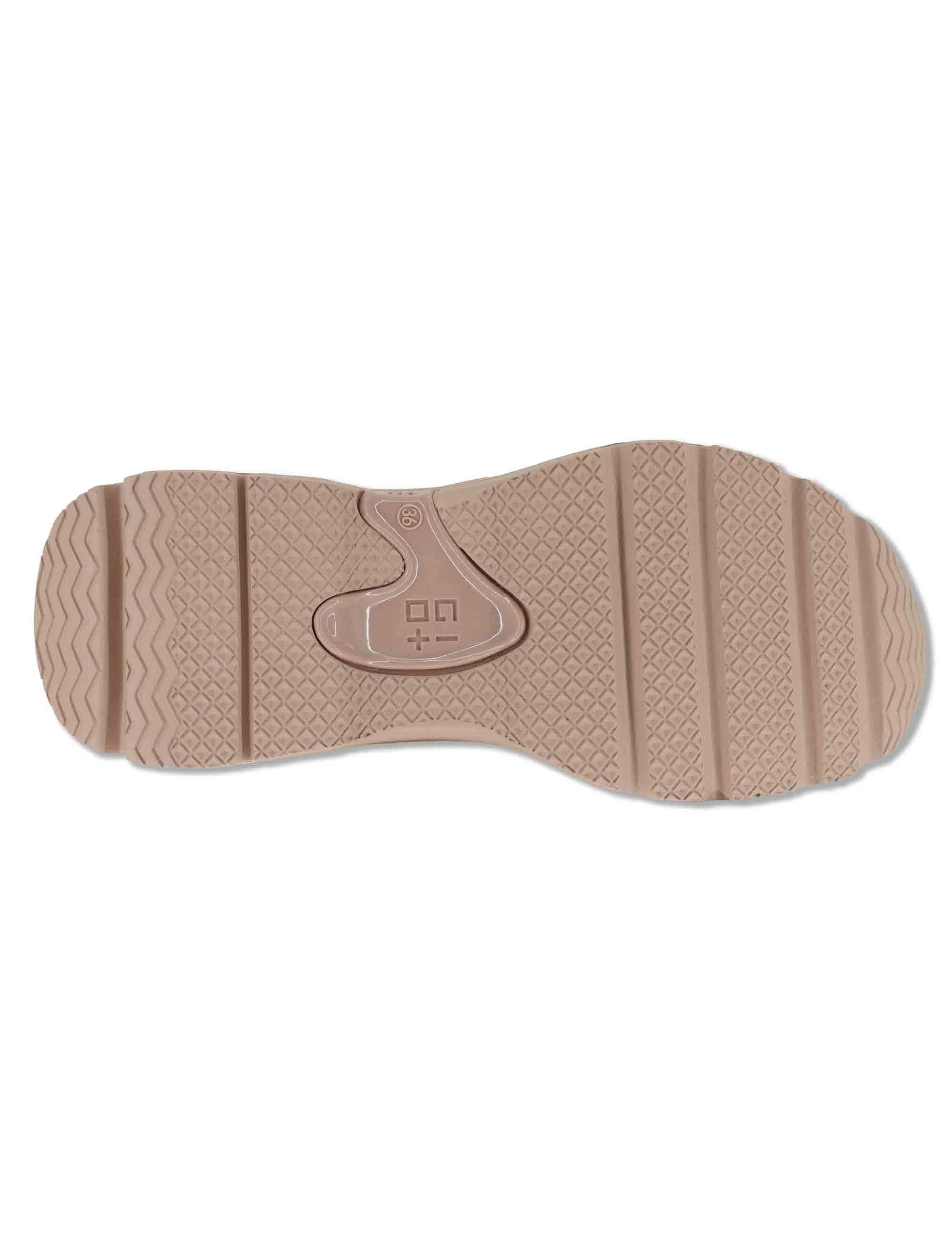 Sneakers donna Chunky in pelle e tessuto bianco con inserti a contrasto DALIA 05 Gio + 
