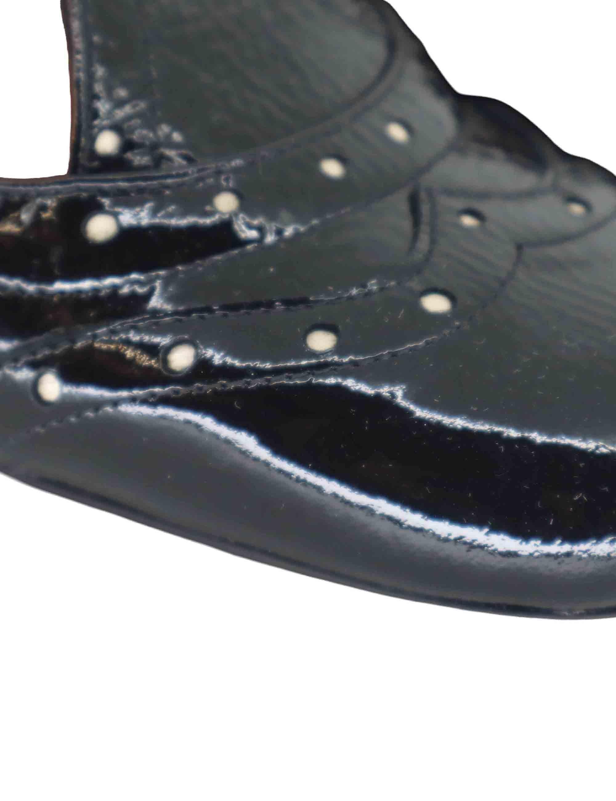 Decollete donna Mery Jane in vernice nera con impunture 5133Z 001 Les Venues 