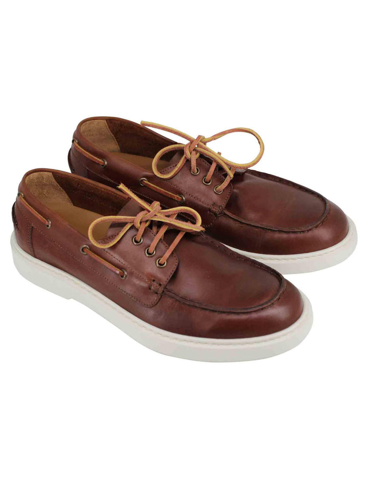 Stringate uomo in pelle cuoio con lacci in cuoio SP2646 012 Spatarella 