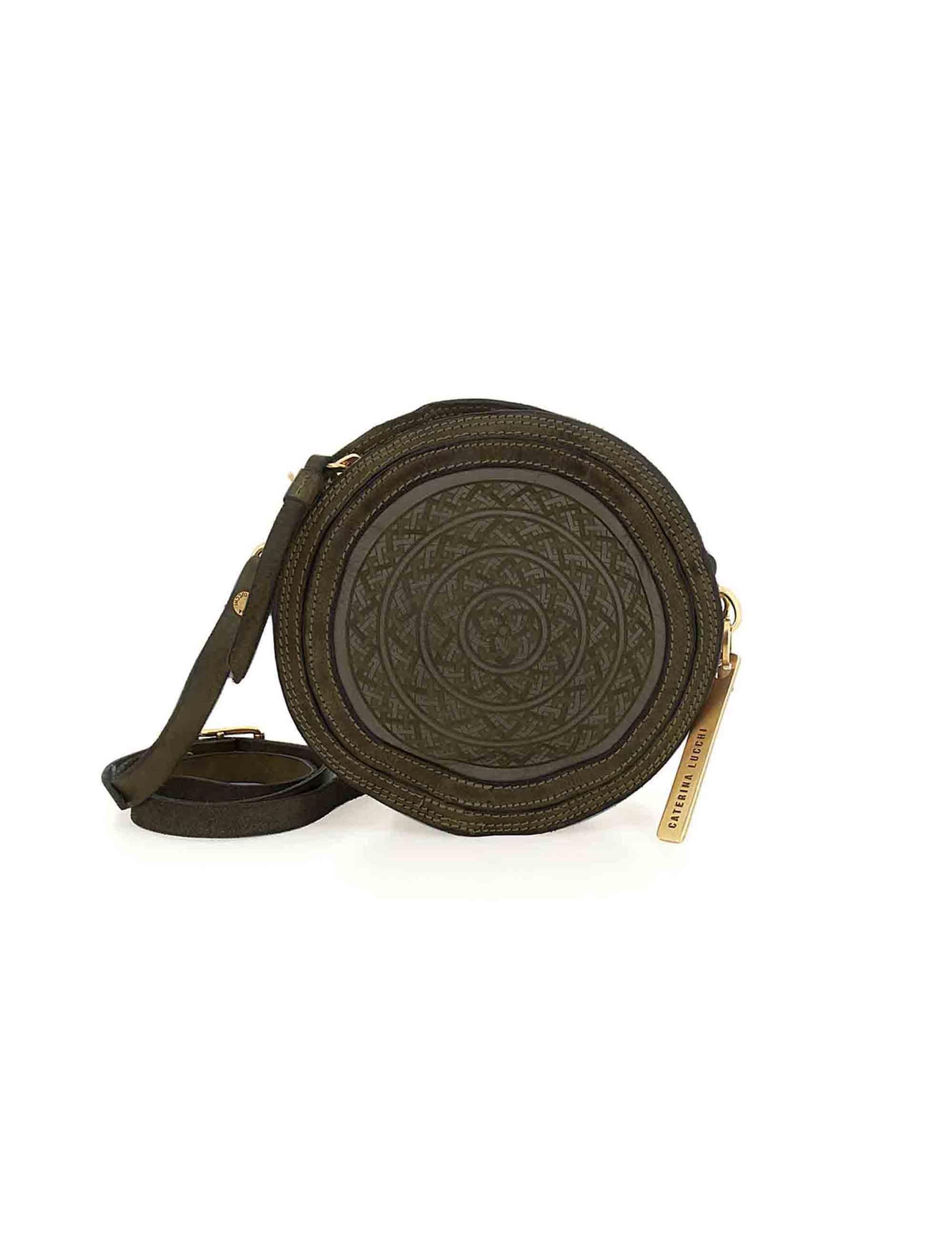 Borse a tracolla Elettra donna in pelle verde L012150ND C2559 Caterina Lucchi 