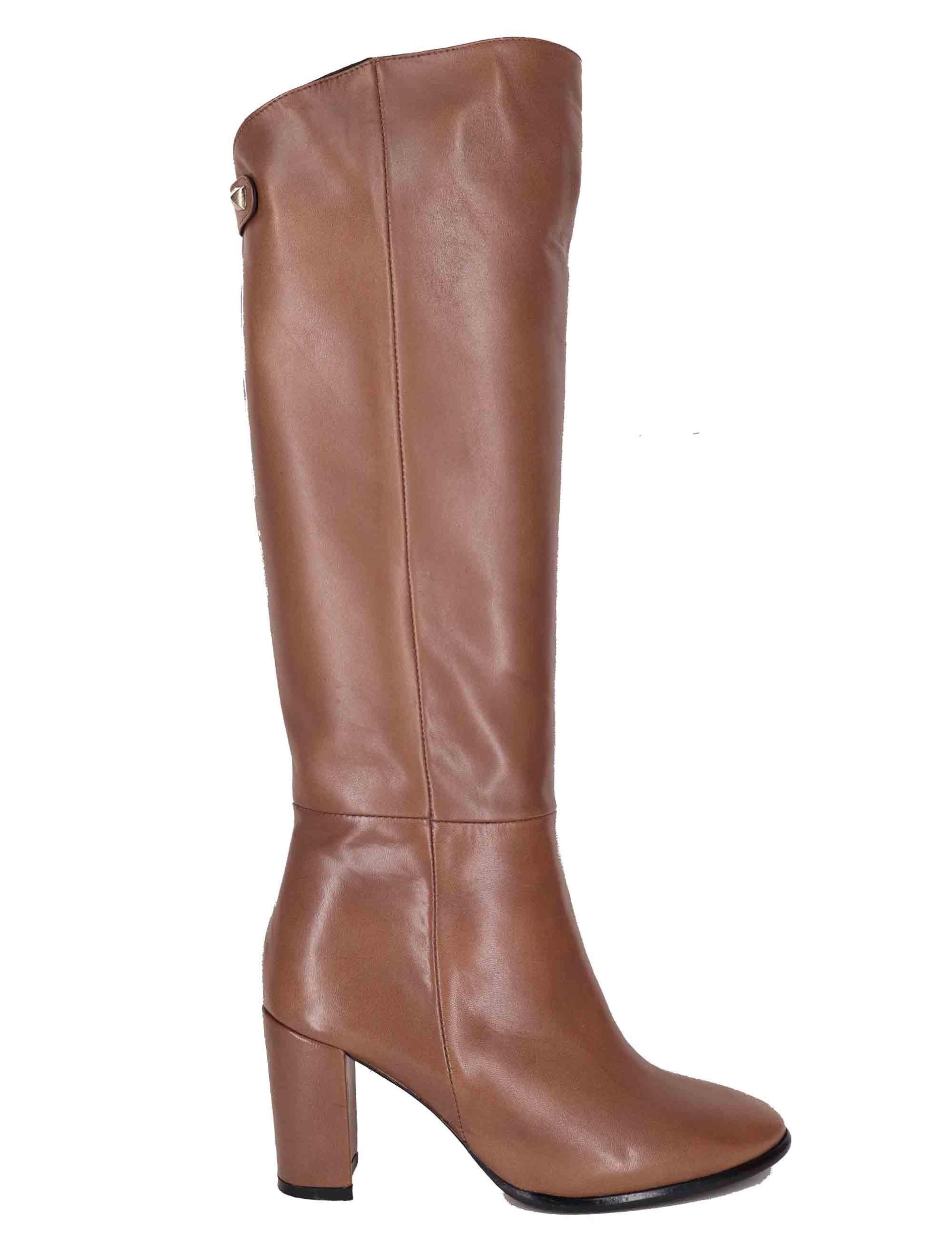 Stivali donna in pelle cipria ST2442/G 066 L'Arianna 