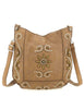 Borse Nora in pelle beige con borchie e tracolla Donna C035340ND X3014 C0539
