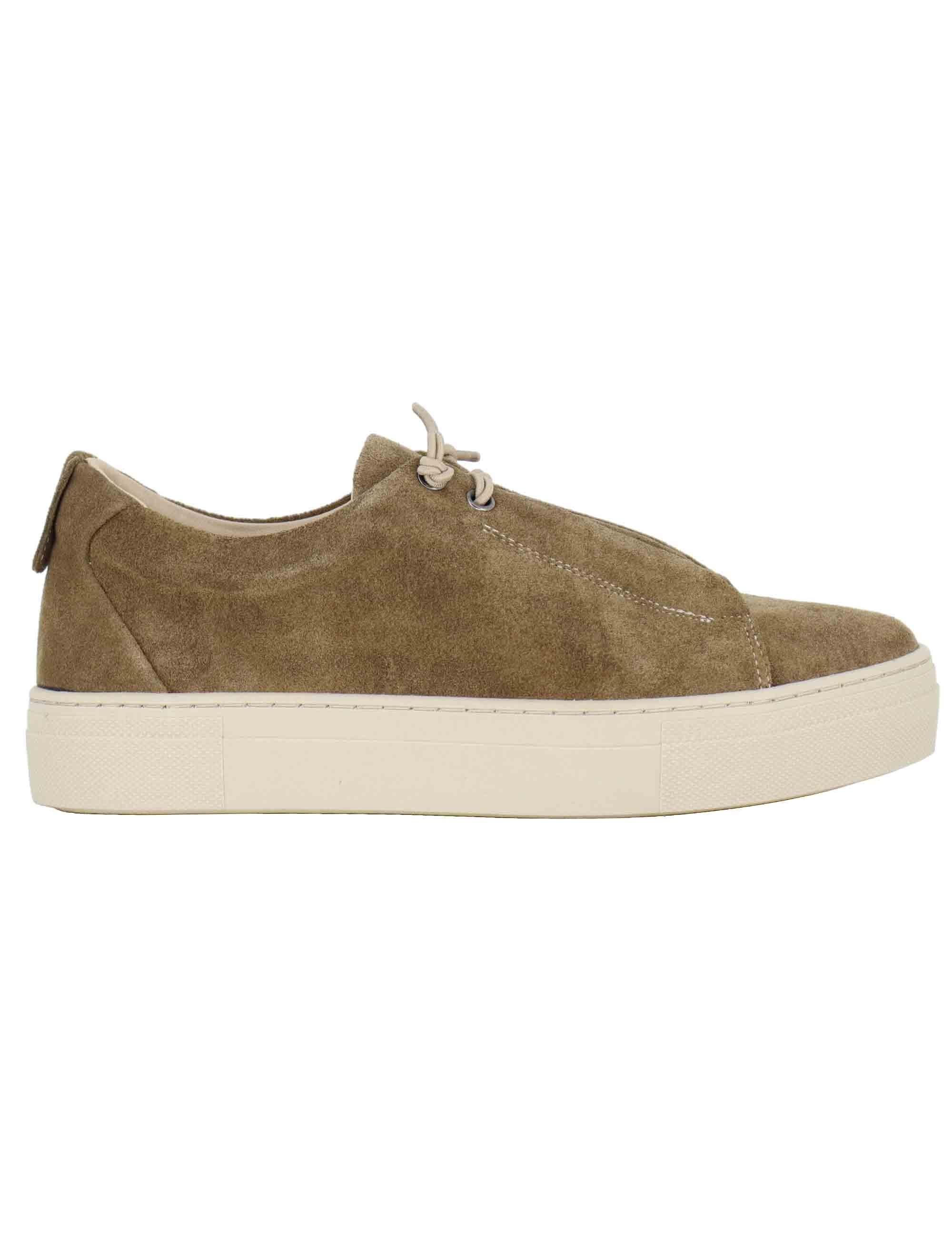 Sneakers donna in camsocio visone SP56602 072 Spatarella 