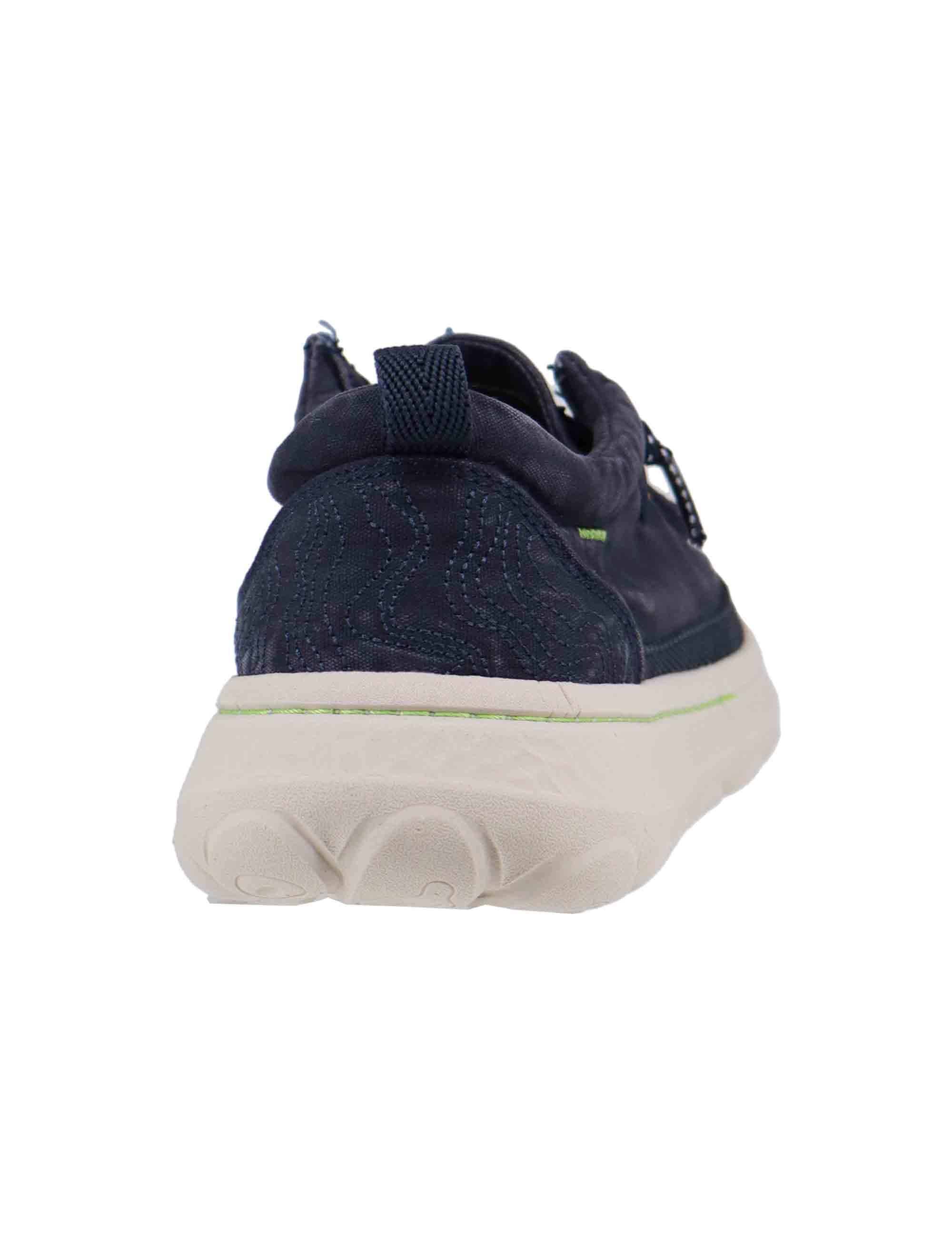 Stringate uomo Kauai wallabee in tessuto blu JM51041A 016 Jeep 