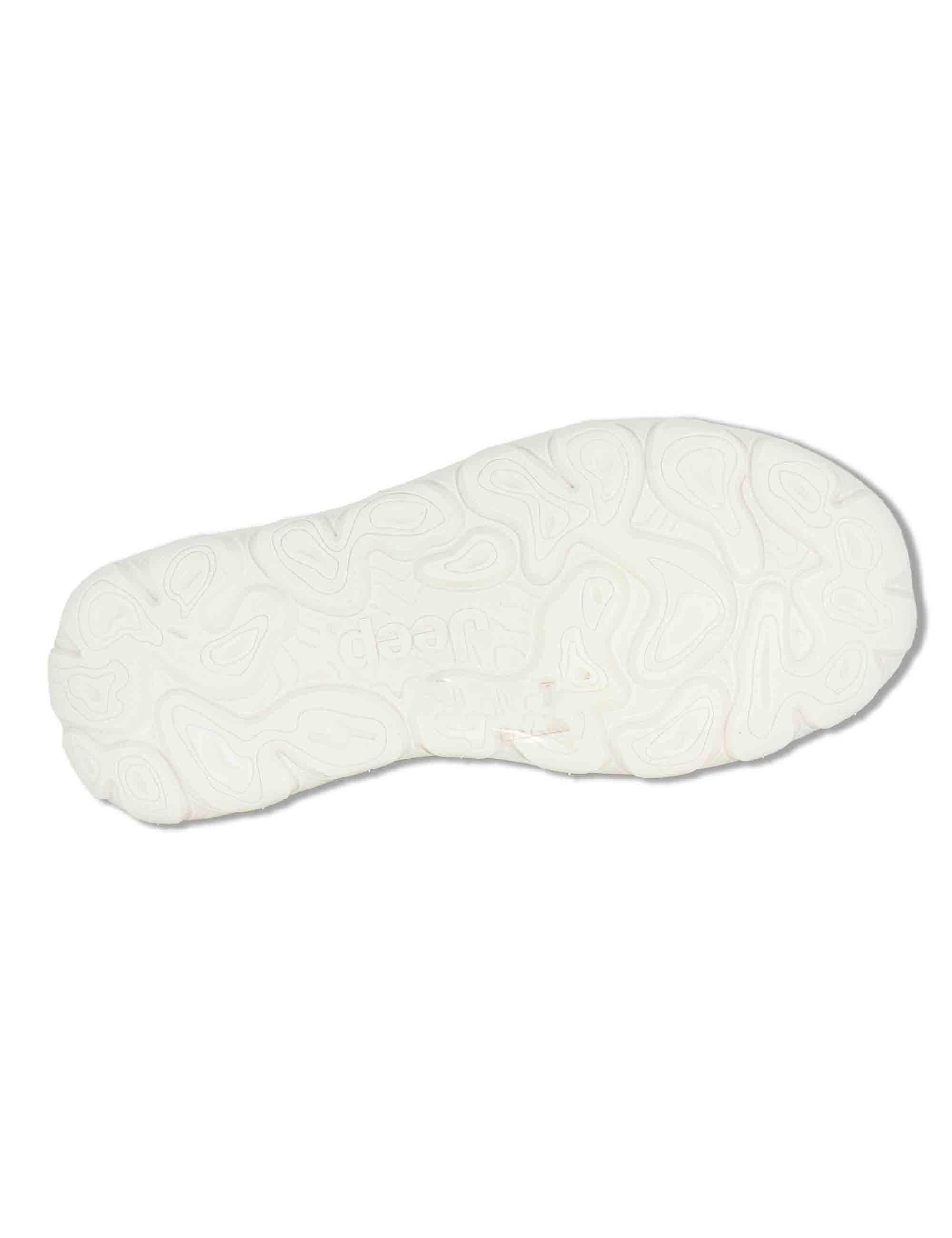 Stringate uomo Kauai Wallabee Knit in tessuto washed verde con suola in gomma JM61090A 020 Jeep 