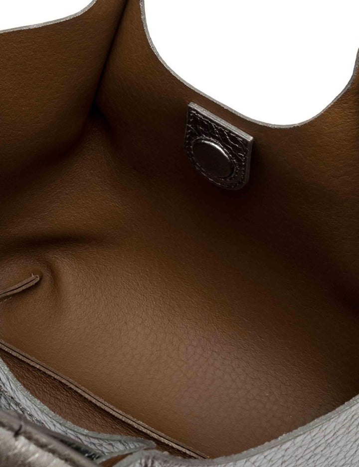 Borse donna Dua in pelle martellata argento BS9719 14205 RNGDBL Gianni Chiarini 