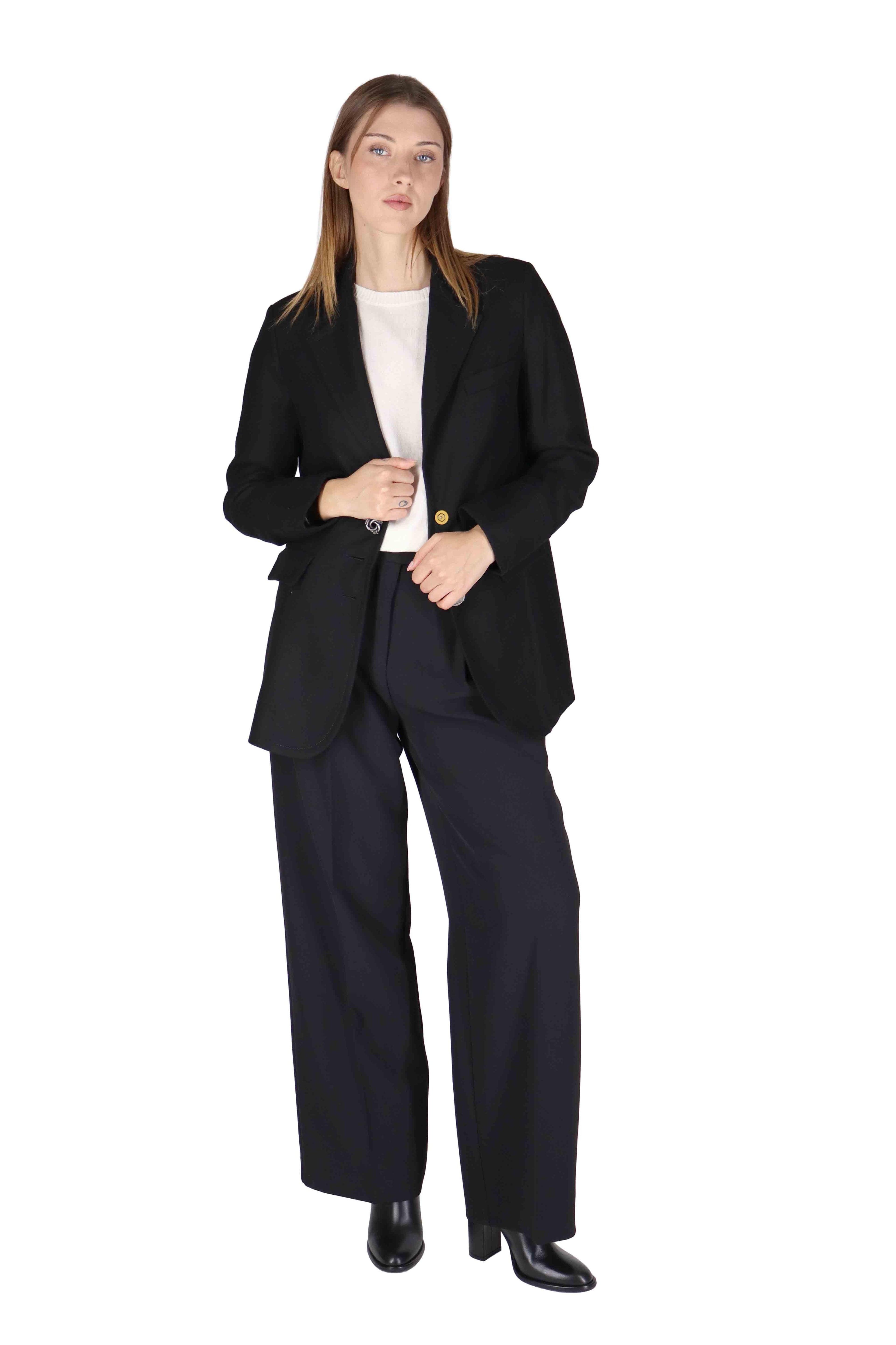 Giacche monopetto donna Tailored in Wool in lana nero JD647120294 20000 Maliparmi 