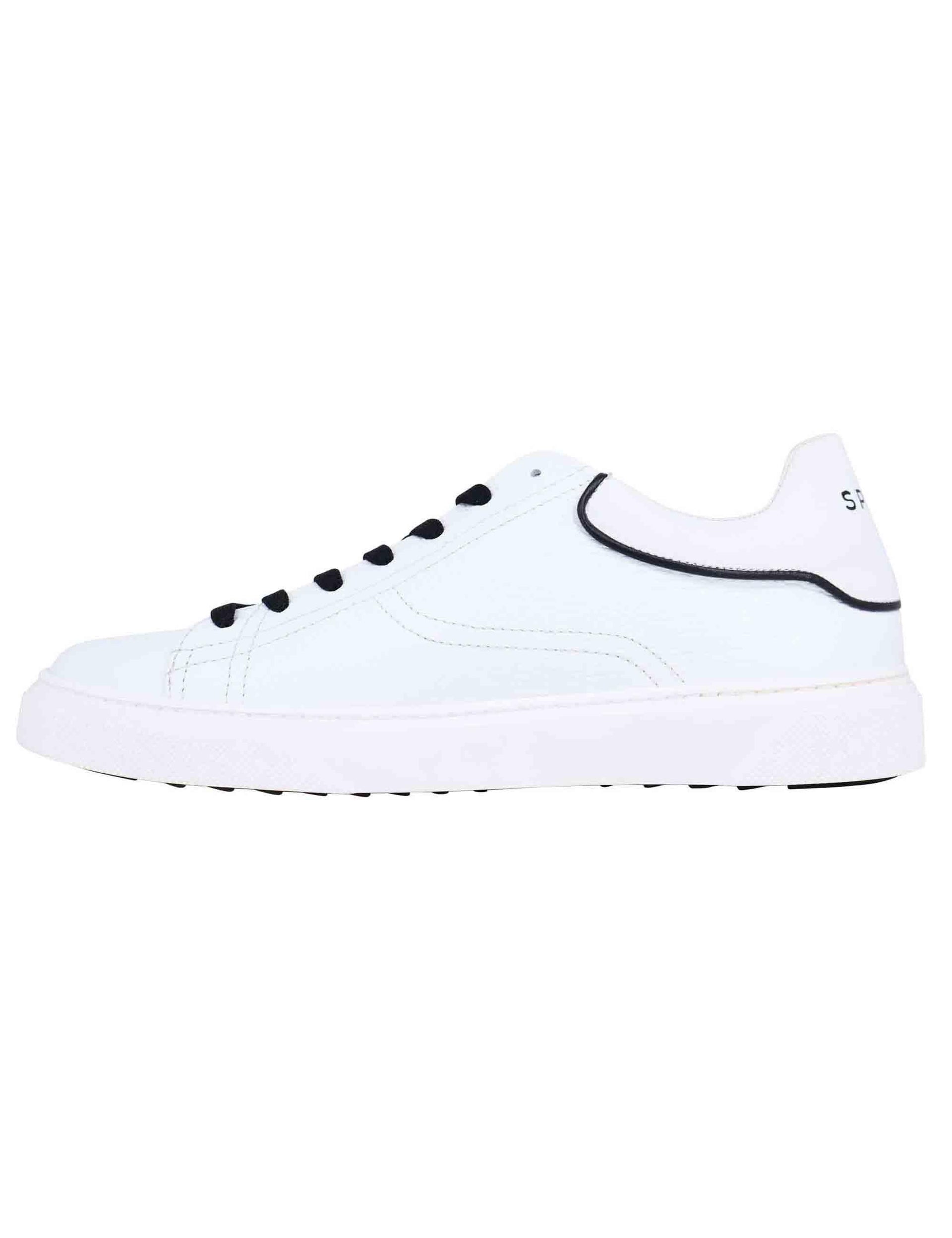 Sneakers uomo in pelle bianca SPSC01 001 Spark for Spatarella 