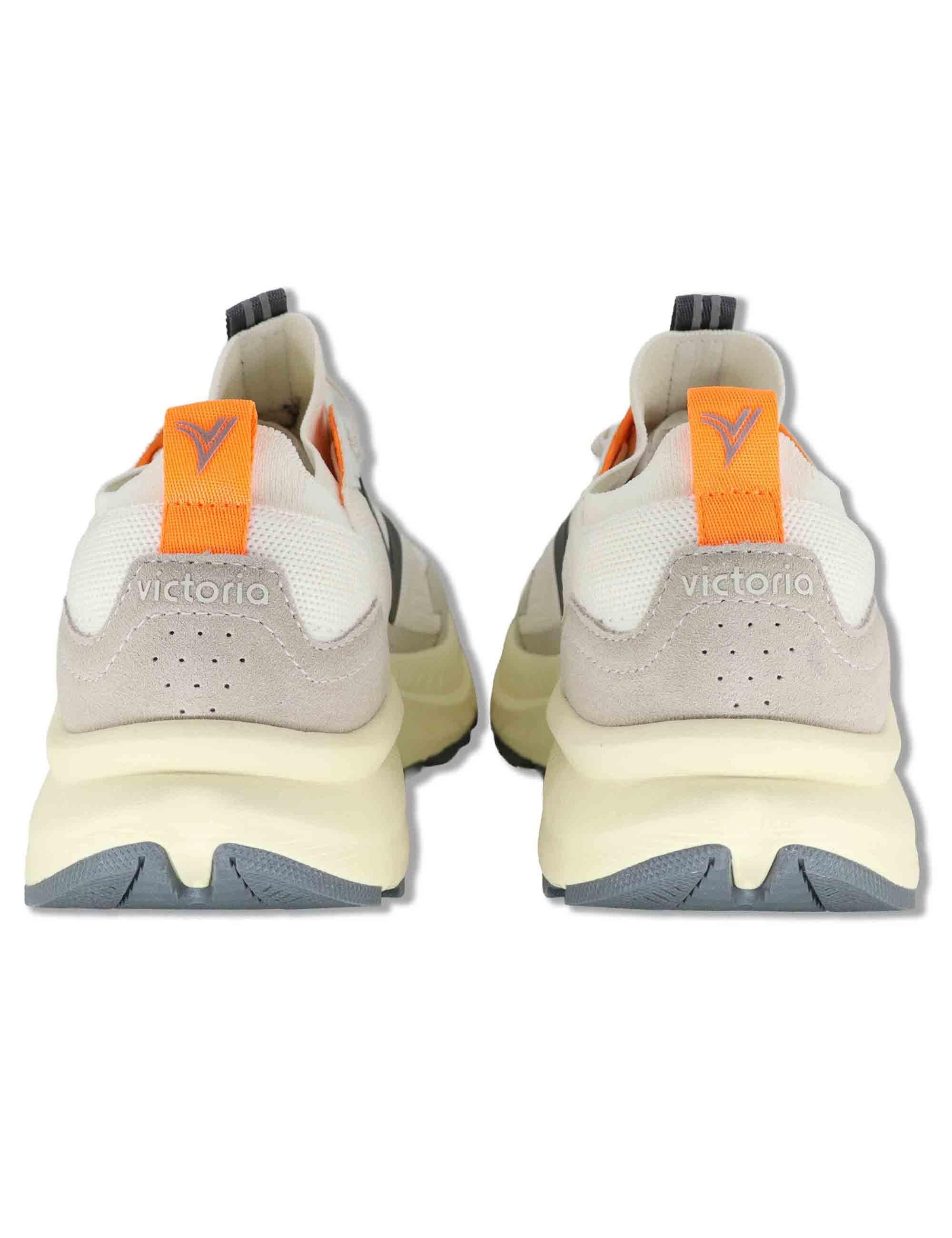 Sneakers uomo Loom in tessuto tecnico bianco con suola alta 8815100 20_Blanco Victoria 