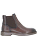 Men's Brown Leather Ankle Boots 14052 7129AM