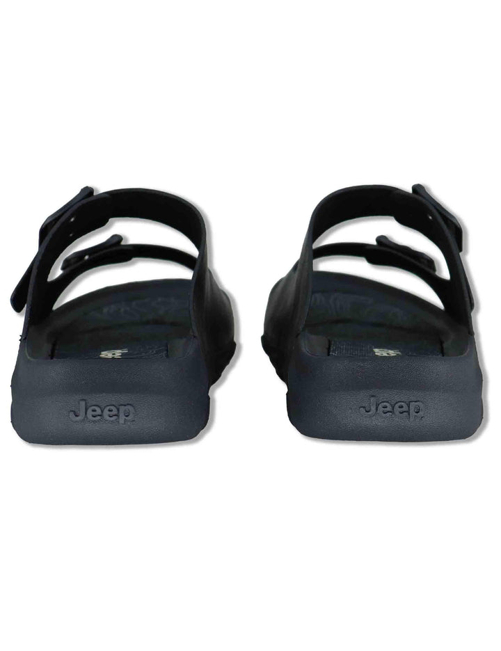 Sandali uomo Daytona in eco pelle nera con doppie fasce regolabili JM61120A 062 Jeep 