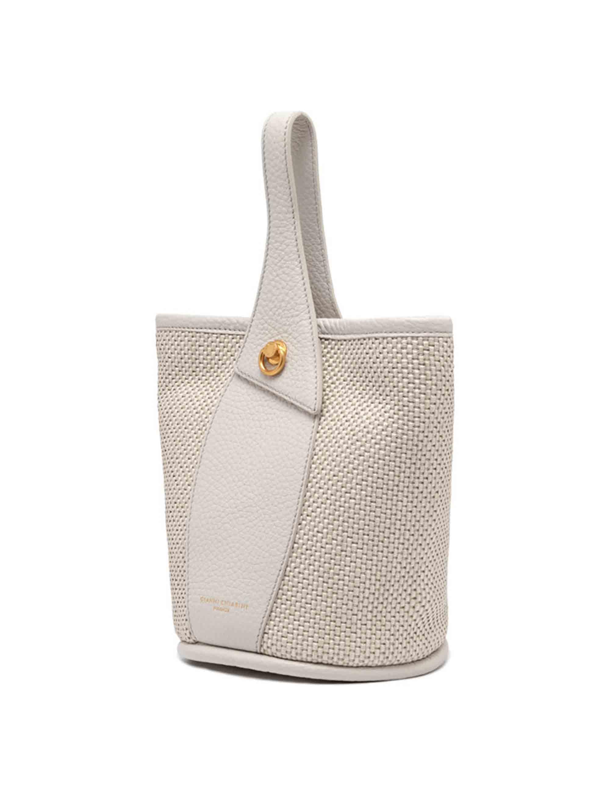 Borse donna Ester in tessuto e pelle beige BS11380 211 CST-TKL Gianni Chiarini 