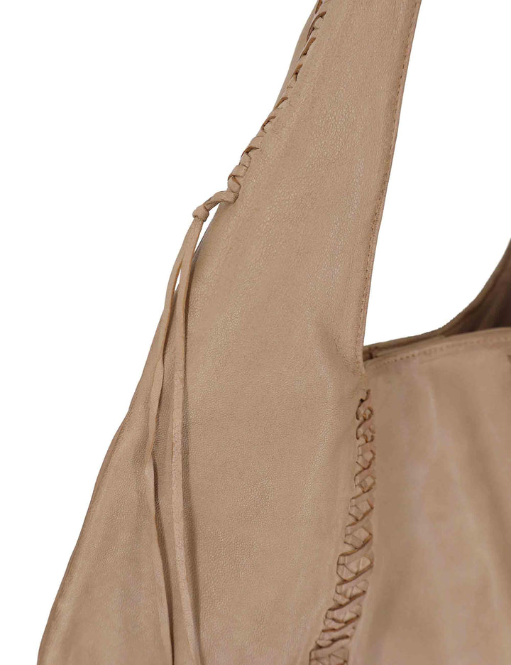 Borse donna a spalla in pelle naturale con dettagli intrecciati RBS1302 053 Rehard 