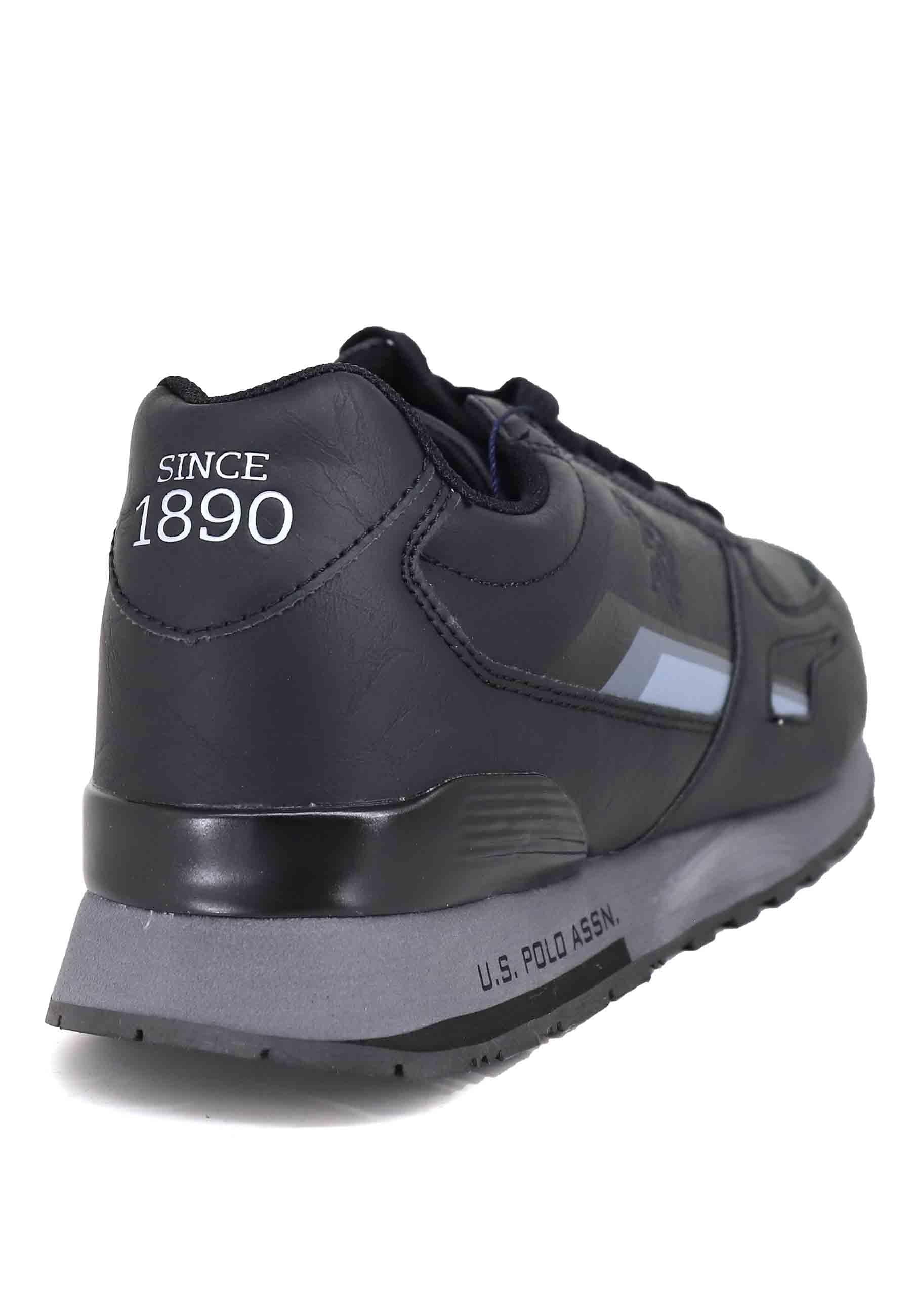 Sneakers uomo in eco pelle nero TABRY006 BLK U.S. Polo Assn. 