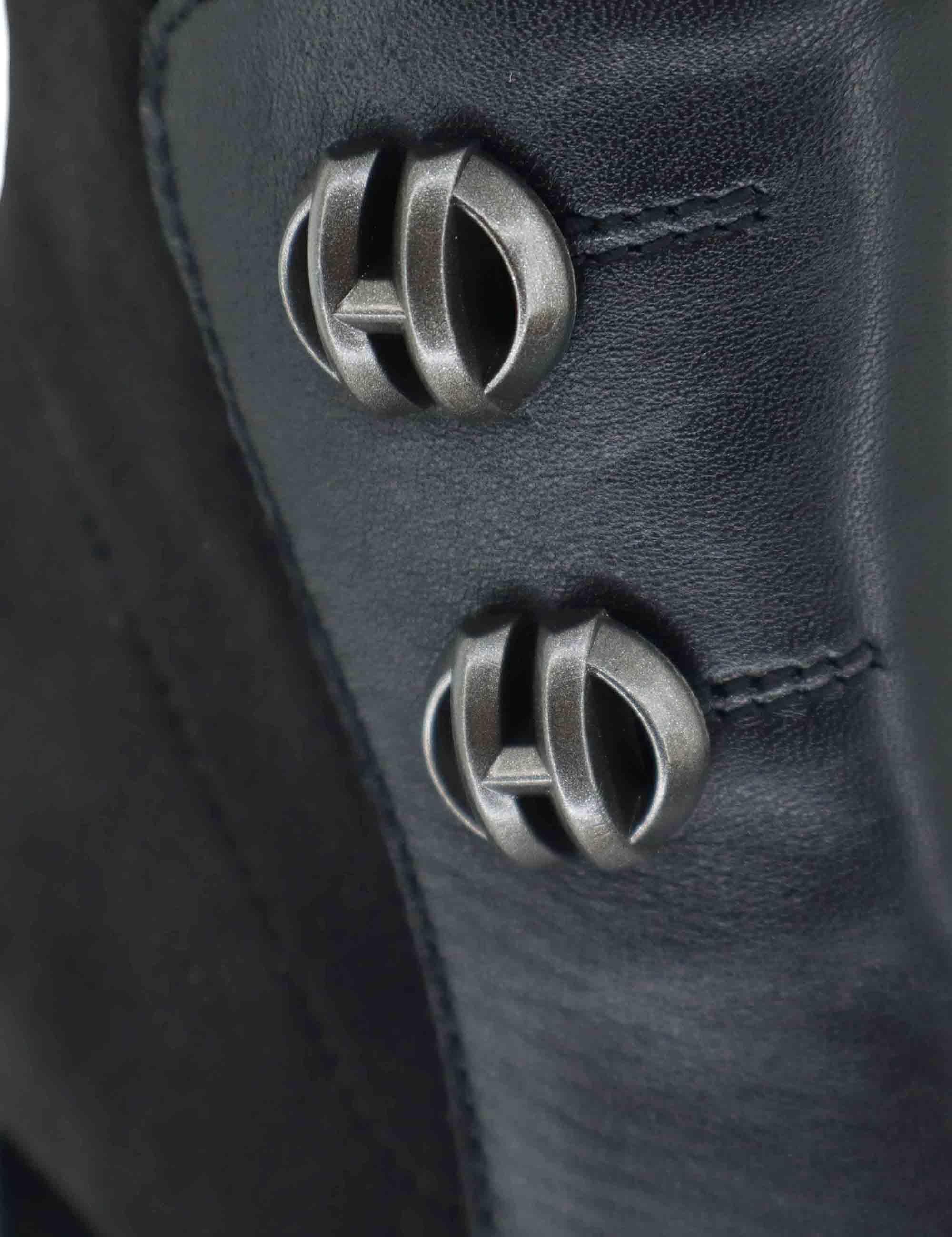 Stivaletti donna in pelle nera con tacco alto e plateau HI254228 C004 Hispanitas 