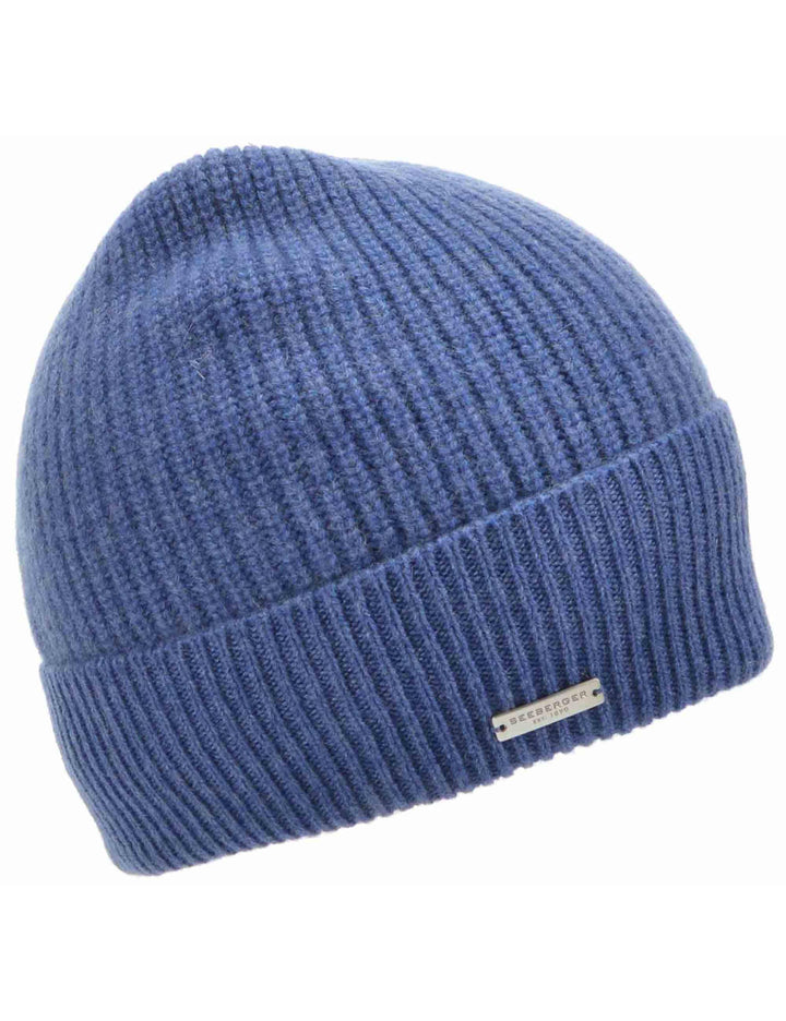 Cappelli donna in cashmere blu 018300-00002 62 Seeberger Est 1890 